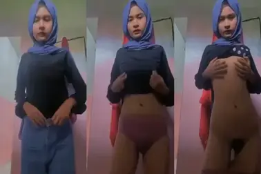 ABG Hijab Bocil Tocil Digoyang Brutal Sampai Basah Banjir
